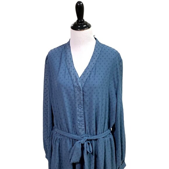 Lindy Bop Women's Size US 16 / UK 20 Fit & Flare "Ivory" Dress Belted Textured - Picture 2 of 9